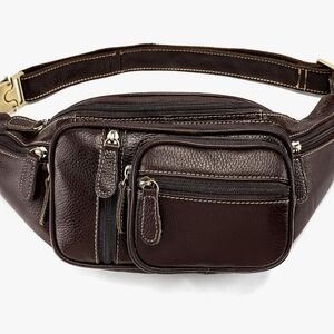 Brown Leather Waist Bag